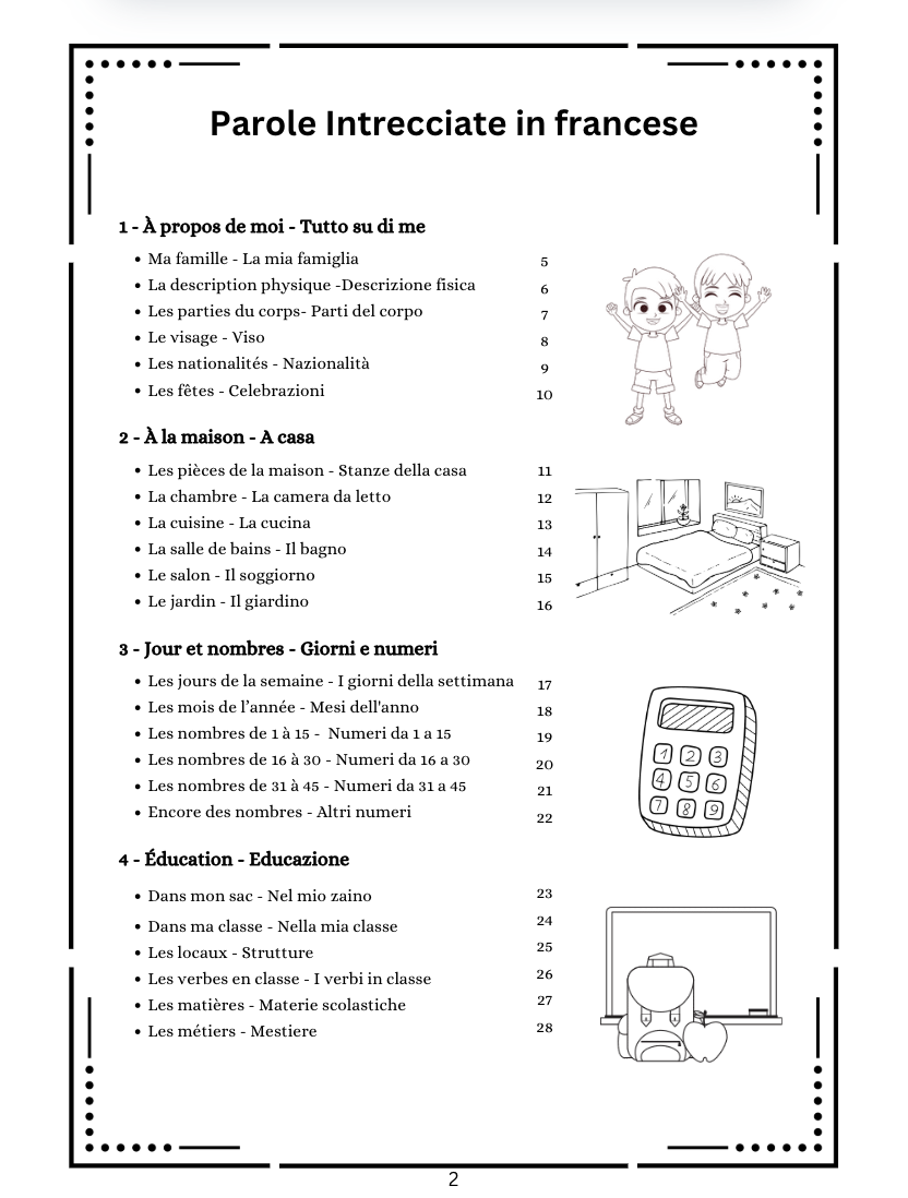 Le mie parole intrecciate Francese Italiano