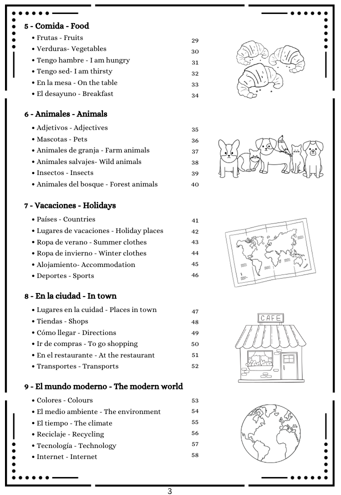 Mis sopas de letras Inglés - Español