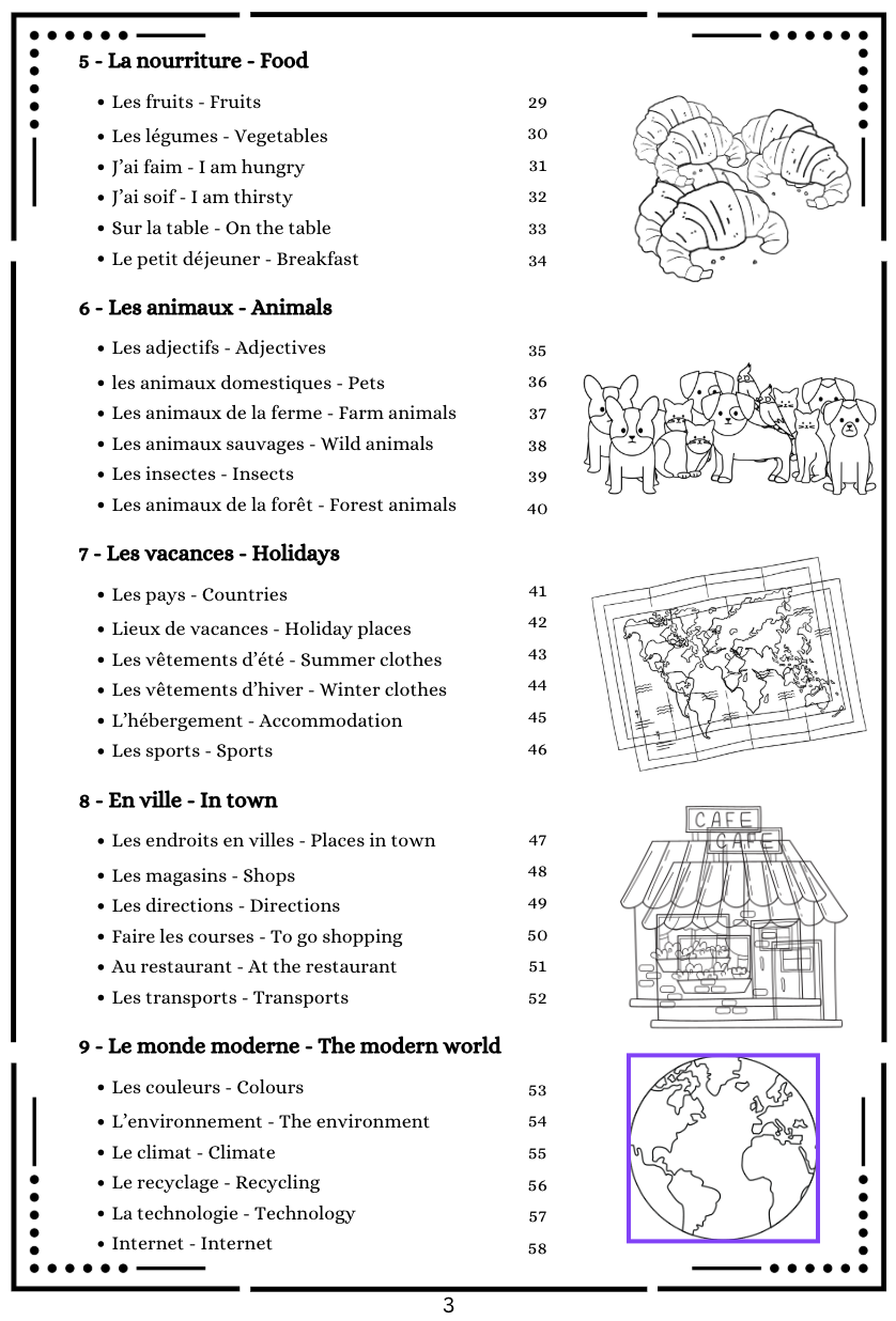 Mes mots mélés Français - Anglais