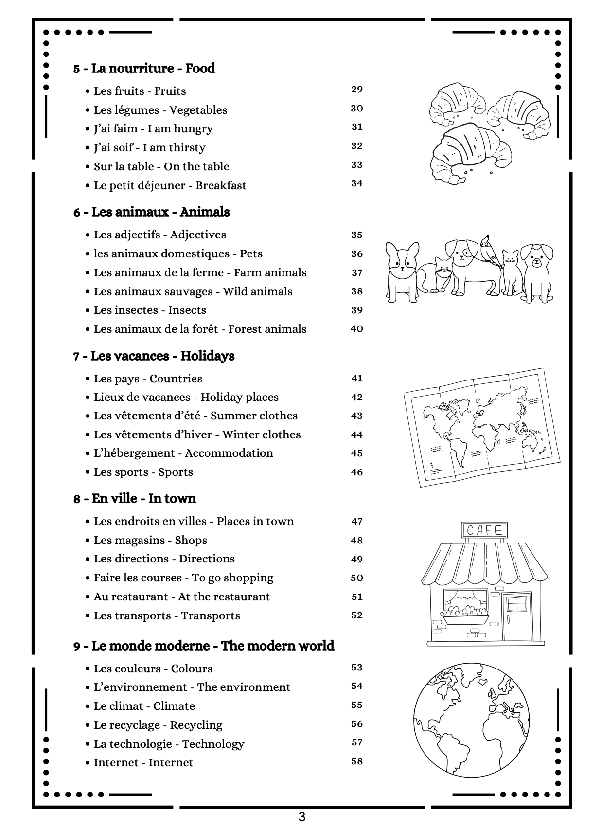My word search English - French