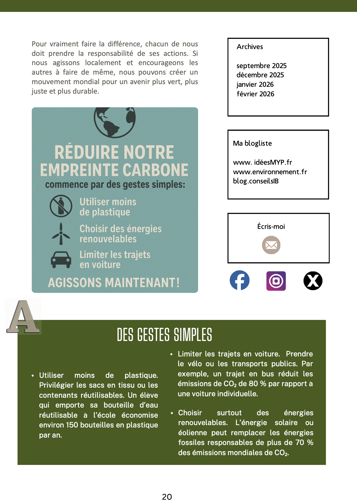 MYP French reading preparation (Phase 2-4) - Globalization and sustainability, Fairness and development